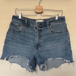 Abercrombie & Fitch Curve Love Mom Jean Shorts